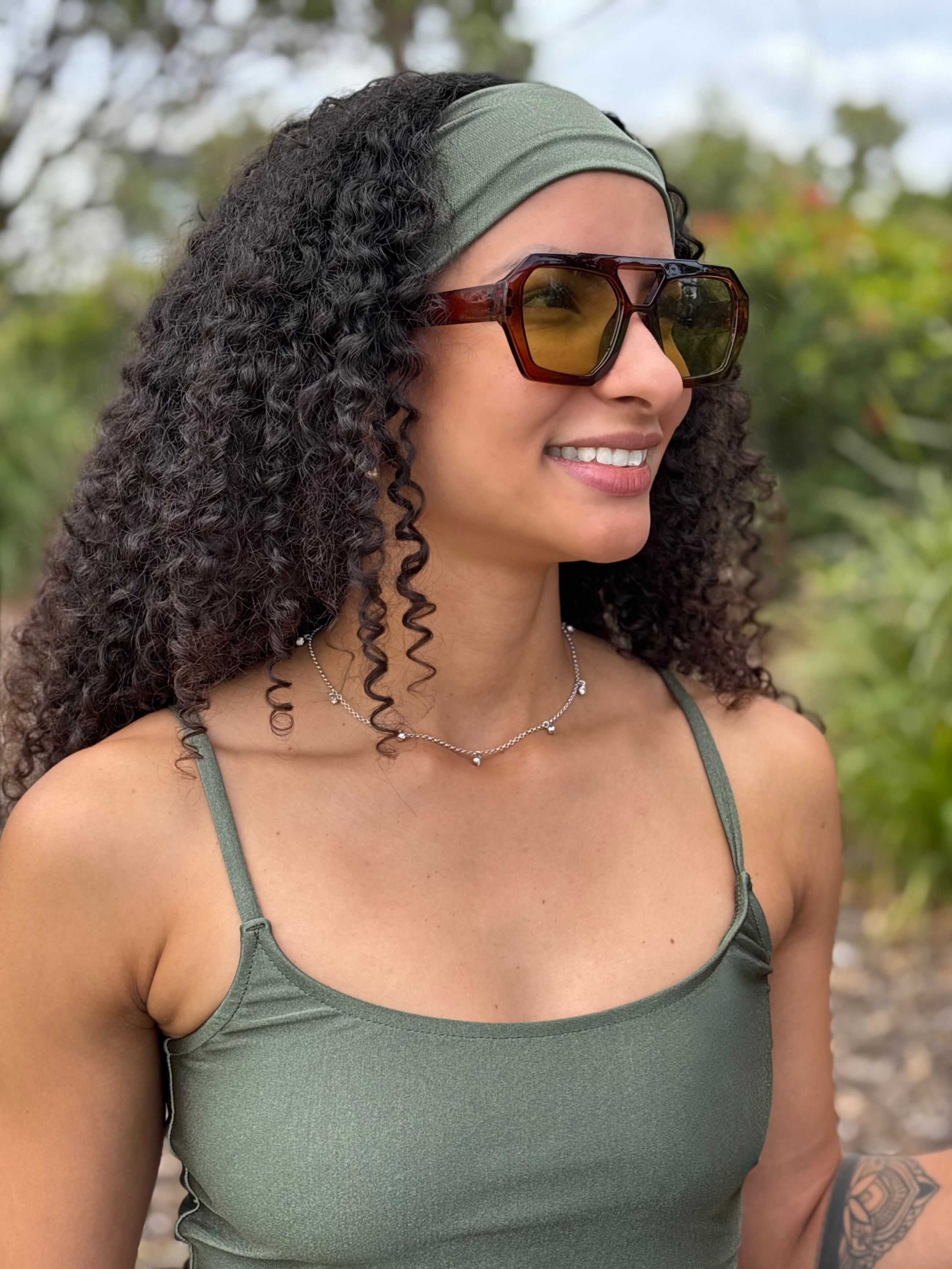 Flow Soft Headband - Forest Green