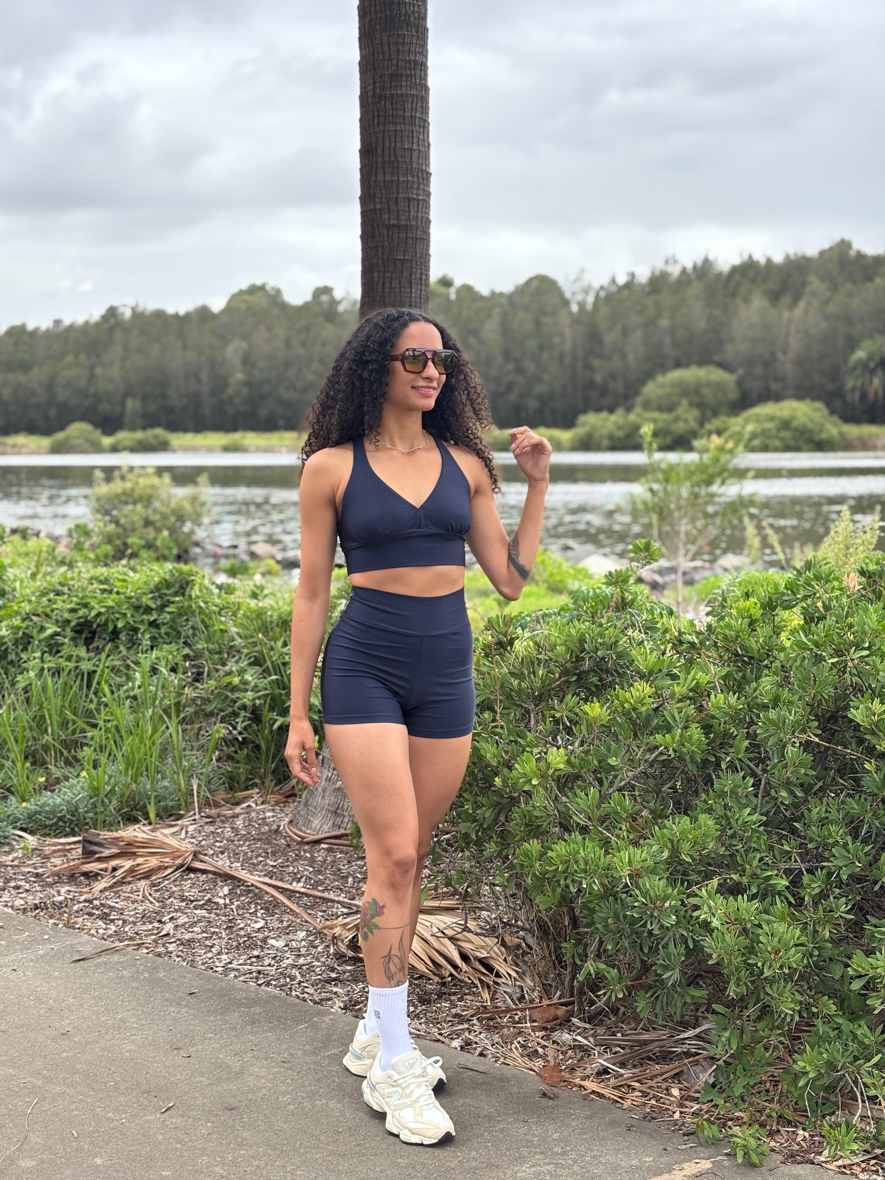 Flow Core Racerback Top - Navy Blue