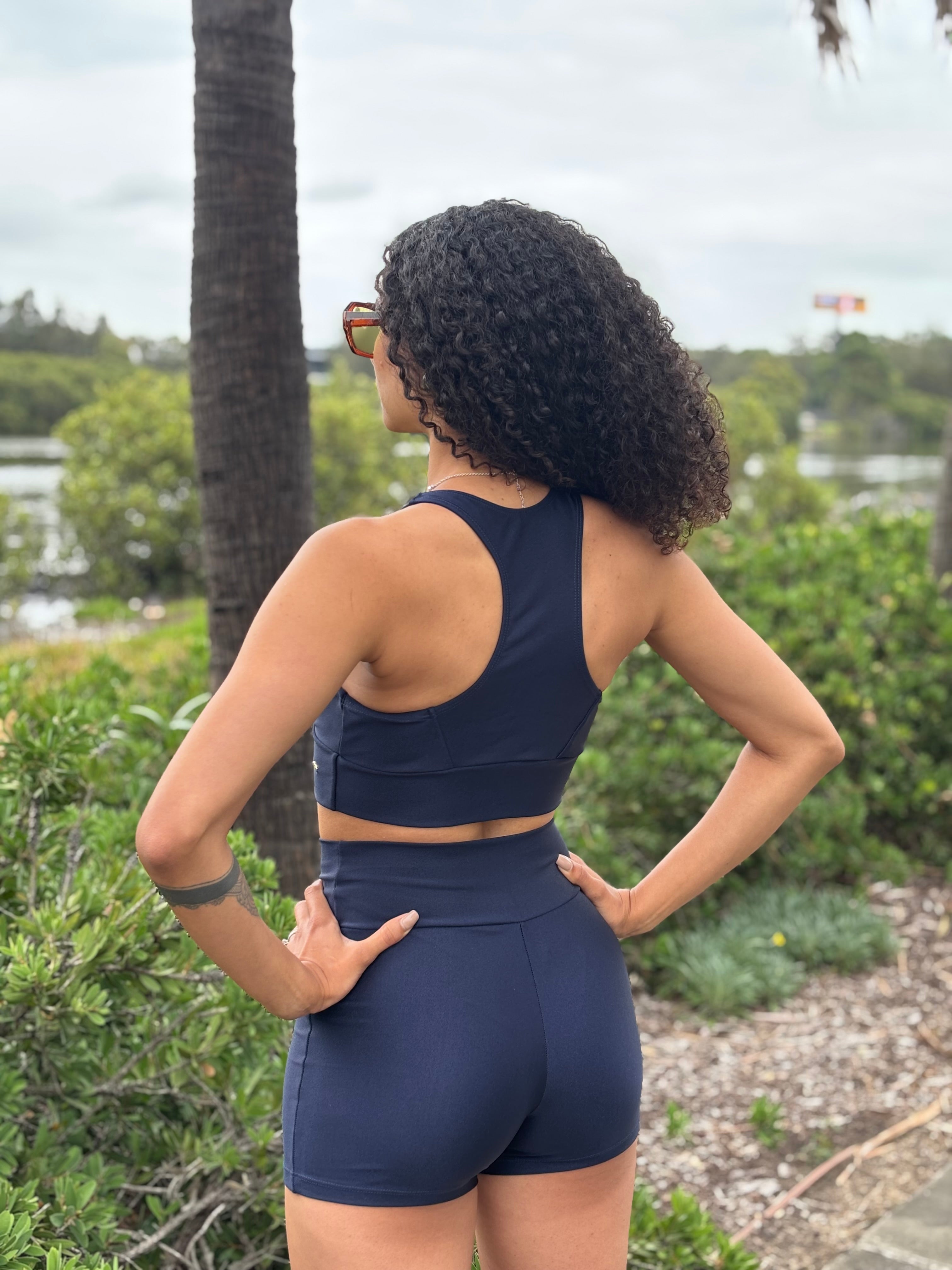 Flow Core Racerback Top - Navy Blue