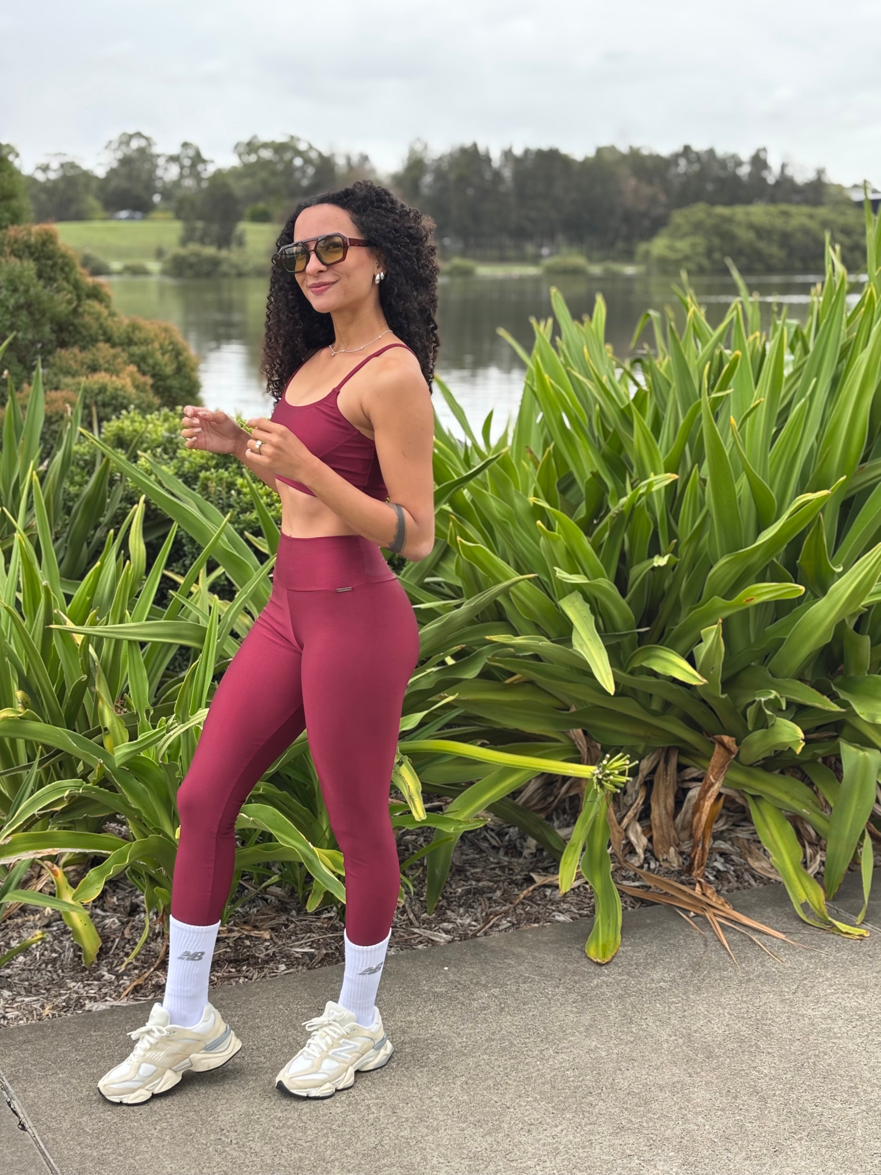 Flow Core Leggings - Carmine