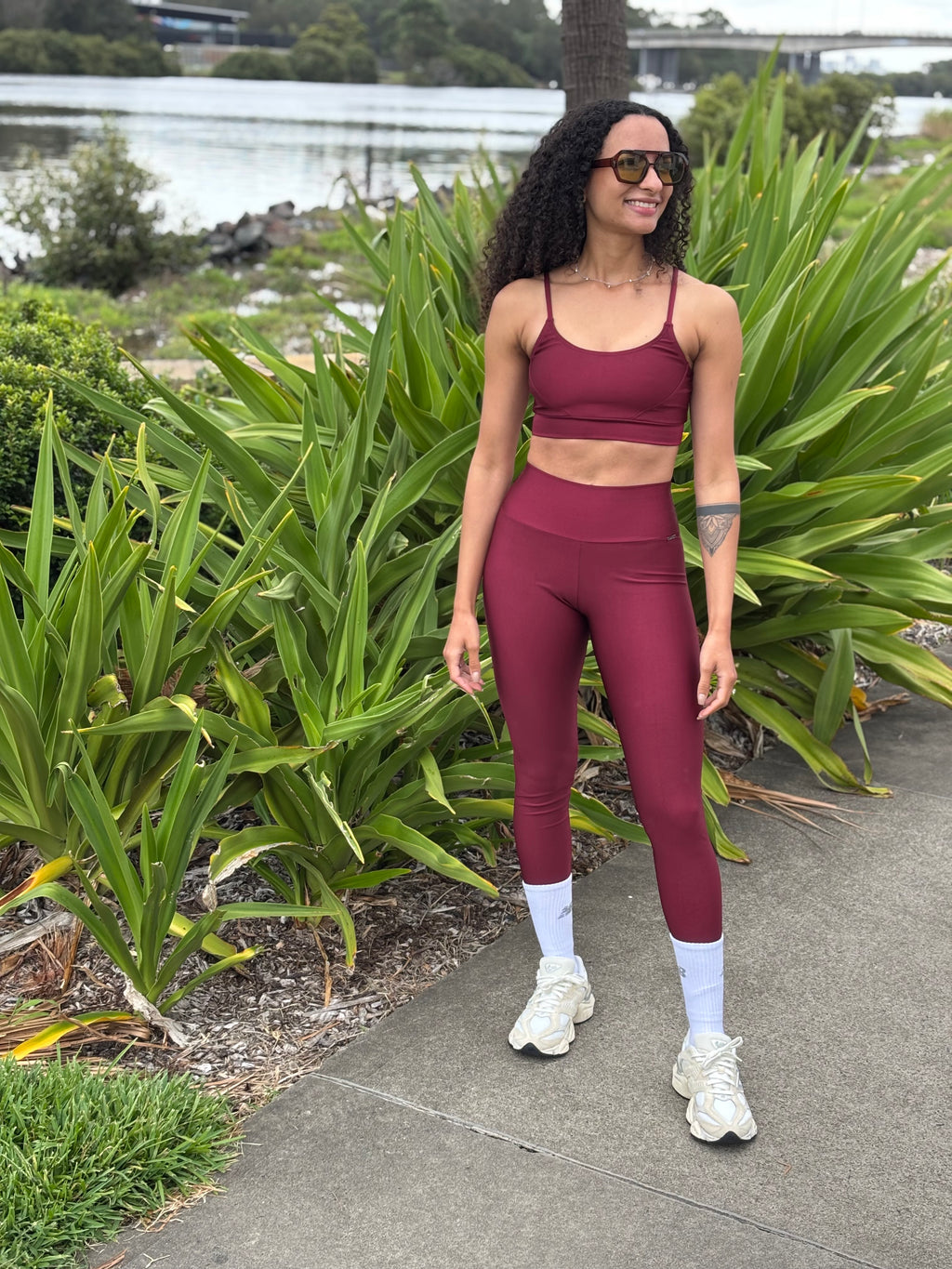 Flow Core Leggings - Carmine