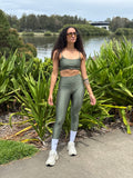 Flow Core Leggings - Forest Green
